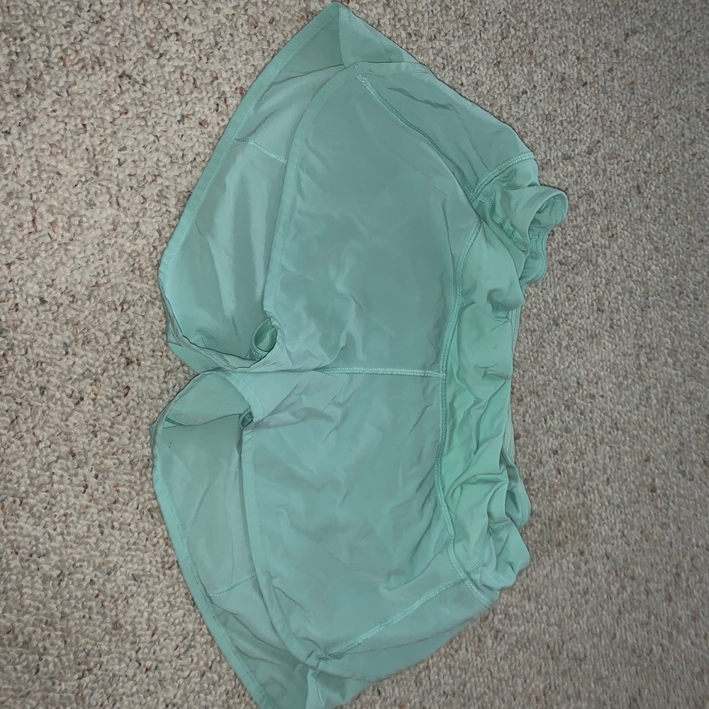 turquoise lululemon shorts